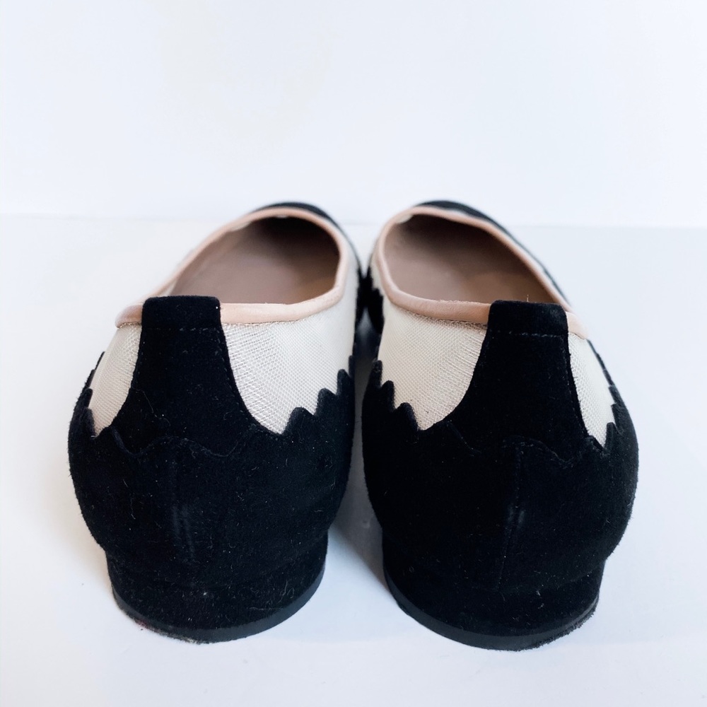 Authentic CHLOE Black & Blush Mesh Flats / S 38.5 - Picture 3 of 8